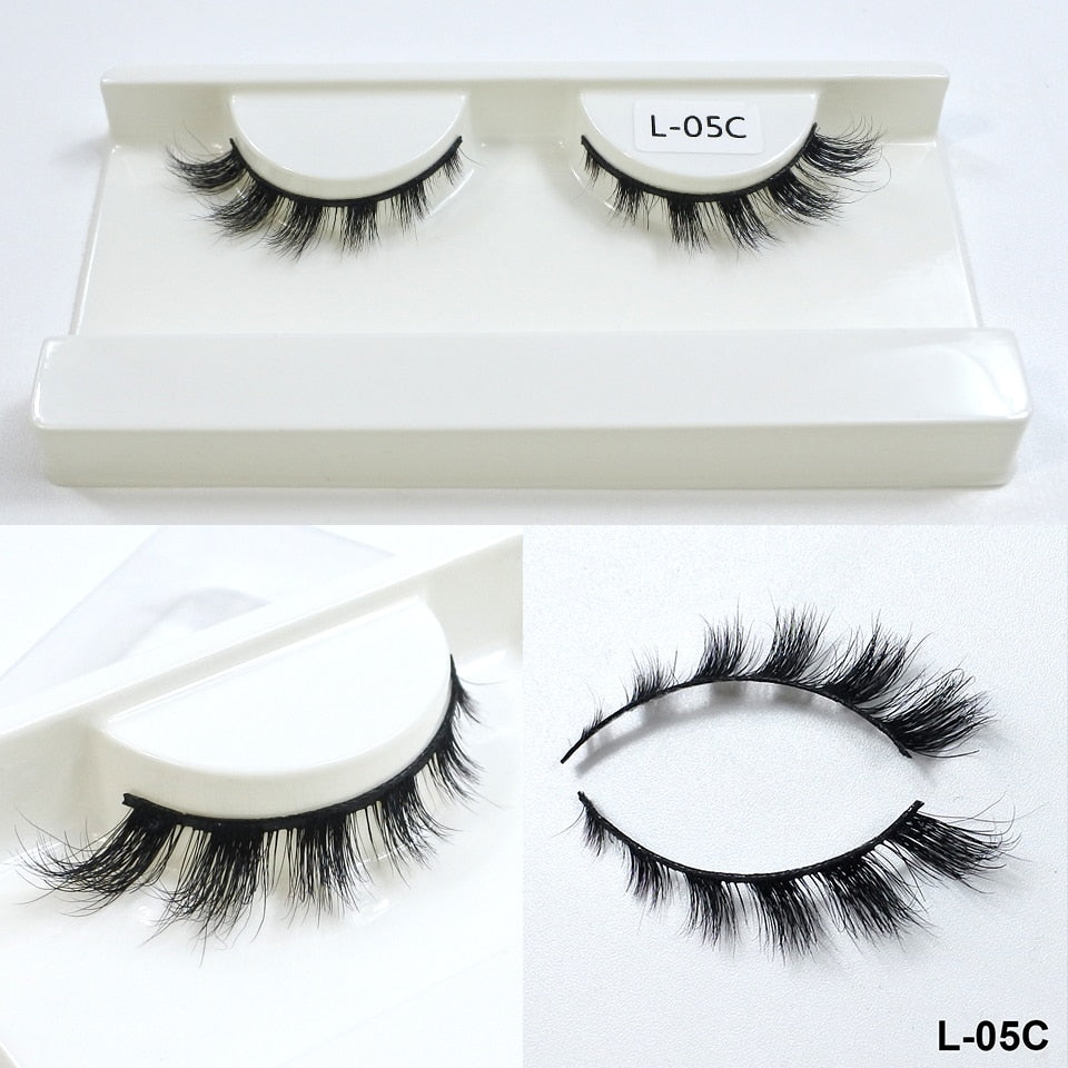 Mink Eyelashes 10mm-18mm Short Natural 3d Mink Lashes Winged Cateye Lashes
