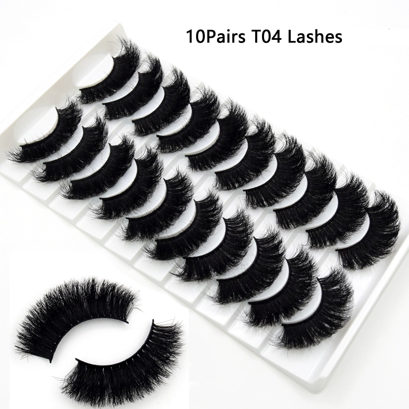 3/5/10pairs Fake Eyelashes Thick Long False Eyelashes Dramatic Lashes 3D Faux Mink Eyelashes Full Strip Lashes