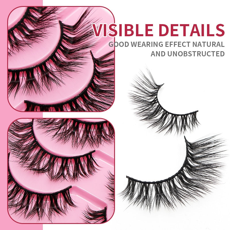 Lash L Warp Full Strip Eyelashes Korean Beauty Manga Lashes Fluffy