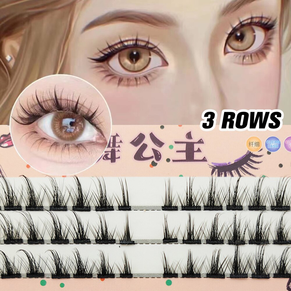 Angel False Eyelashes Cos Handmade False Eyelashes Little Devil Big Eyes Naturally Thick Lolita Eyelashes