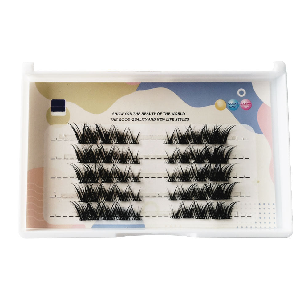 5 Row Manga Lashes False Eyelashes Bundle Eyelashes Clusters Fox Eye Natural