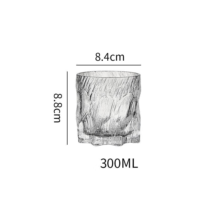 Glacier Old Fashioned Whiskey Glass Matte Ice Surface Wine Rock Glasses Whisky Tumbler XO Snifter Vodka Cup Iced Coffee Beer Mug