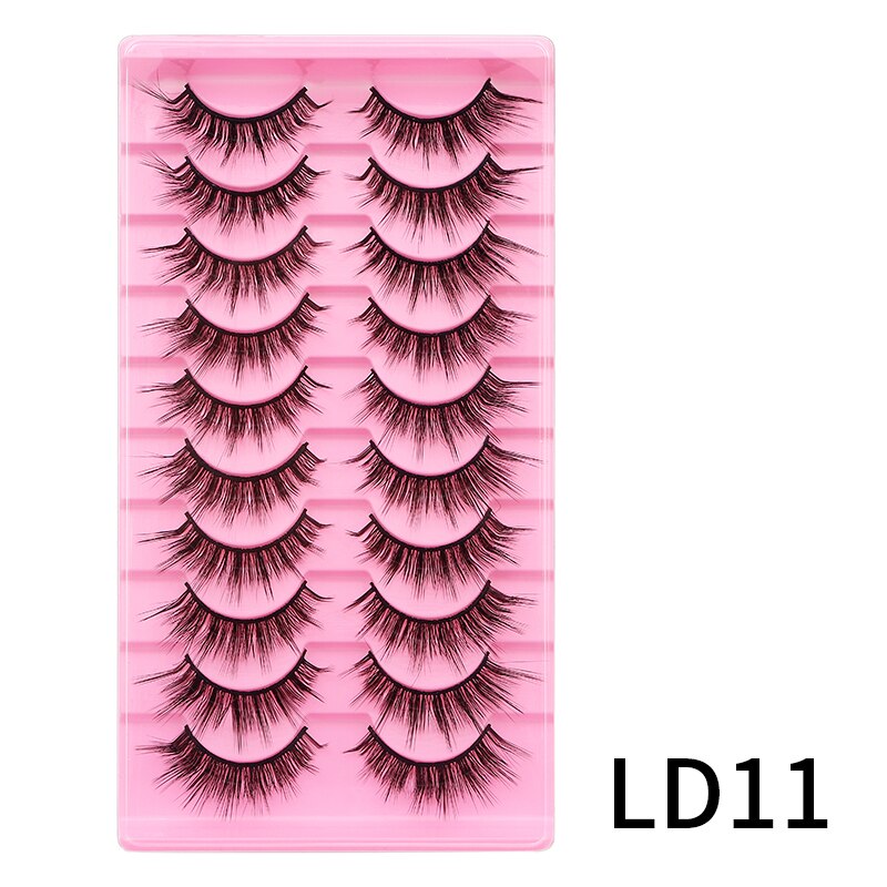 Lash L Warp Full Strip Eyelashes Korean Beauty Manga Lashes Fluffy
