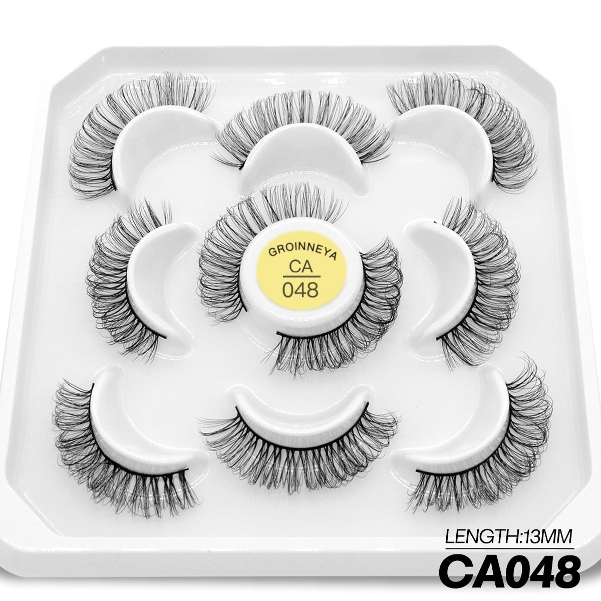 5 Pairs Eyelashes Manga Lashes Natural Cosplay False Lashes Fluffy Soft Cross Fairy Little Devil Lashes Extension