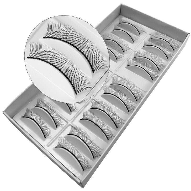 10pairs 3D Mixed Color Mink Lashes Natural Individual Eyelashes Fluffy Lash Extension Invisible Band Lash dramatic lash