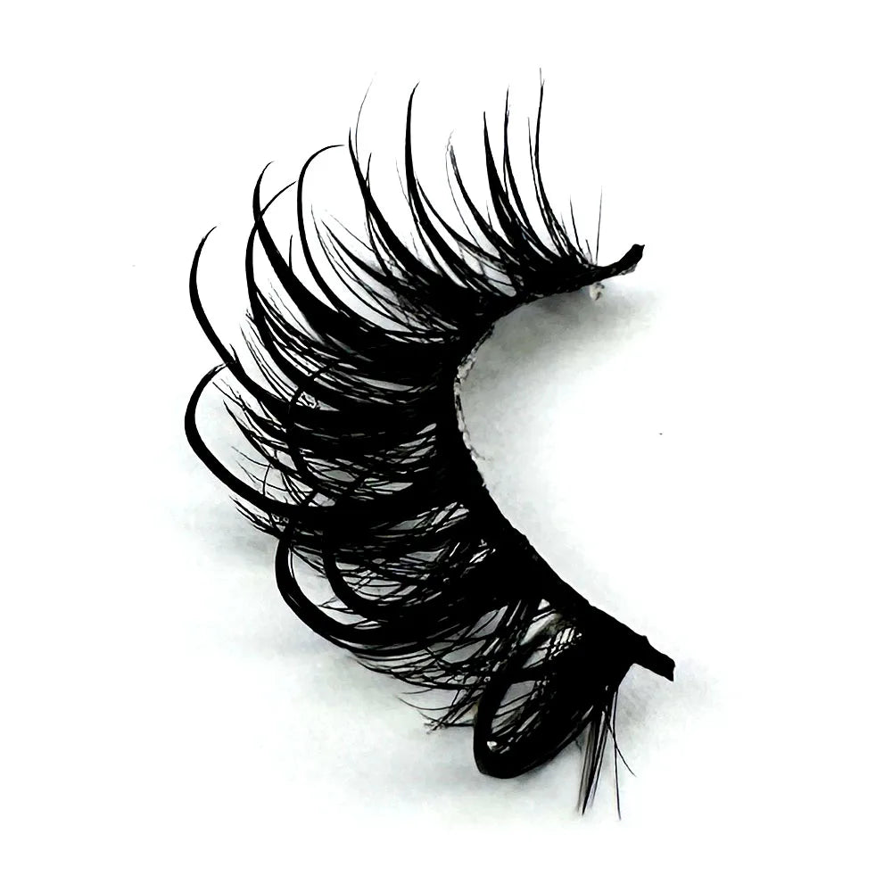 Wet Manga Lashes Little Devil Anime Cosplay Natural Wispy Fairy Cross Lashes 3D fluffy Eyelash Extensions