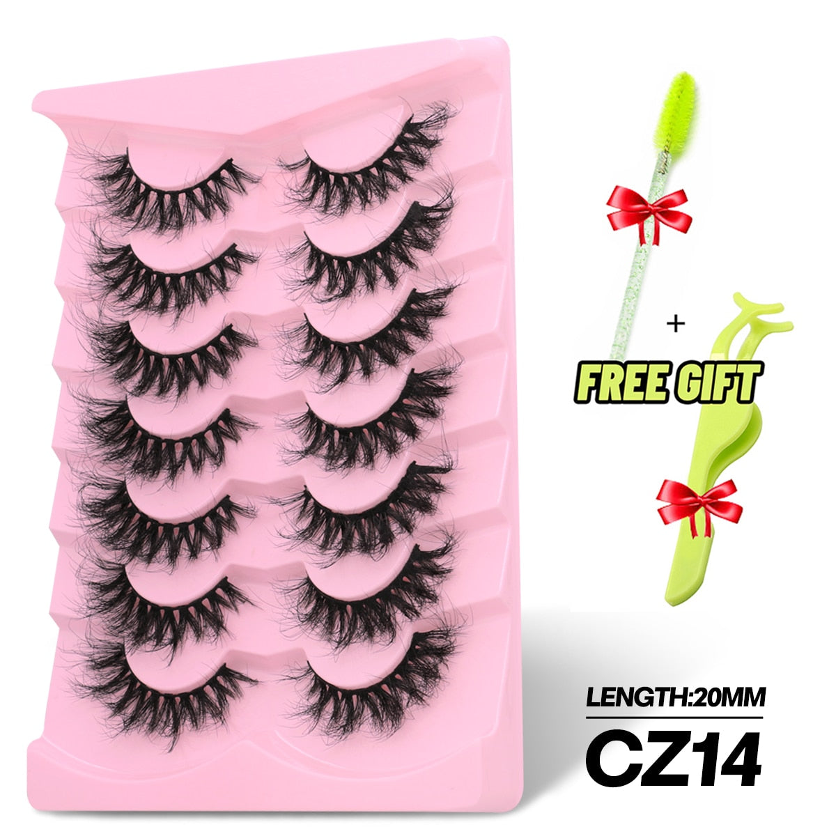 5/7 Pairs Eyelashes Long Lasting Fluffy Wispy Natural Mink Lashes Dramatic Volume lashes Extension Thick Long