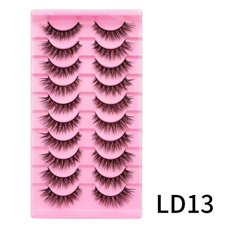 Lash L Warp Full Strip Eyelashes Korean Beauty Manga Lashes Fluffy
