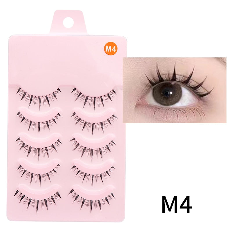 Manga Lashes Natural False Eyelashes 5pair Fake Lash Korean Lashes Natural Lash