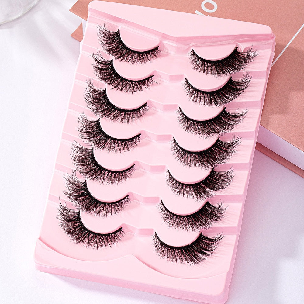 Cat Eye Lashes Faux Mink Eyelashes Winged End Eye Elongated Eyelashes Fake Lashes Soft Natural long Full Strip Lashes