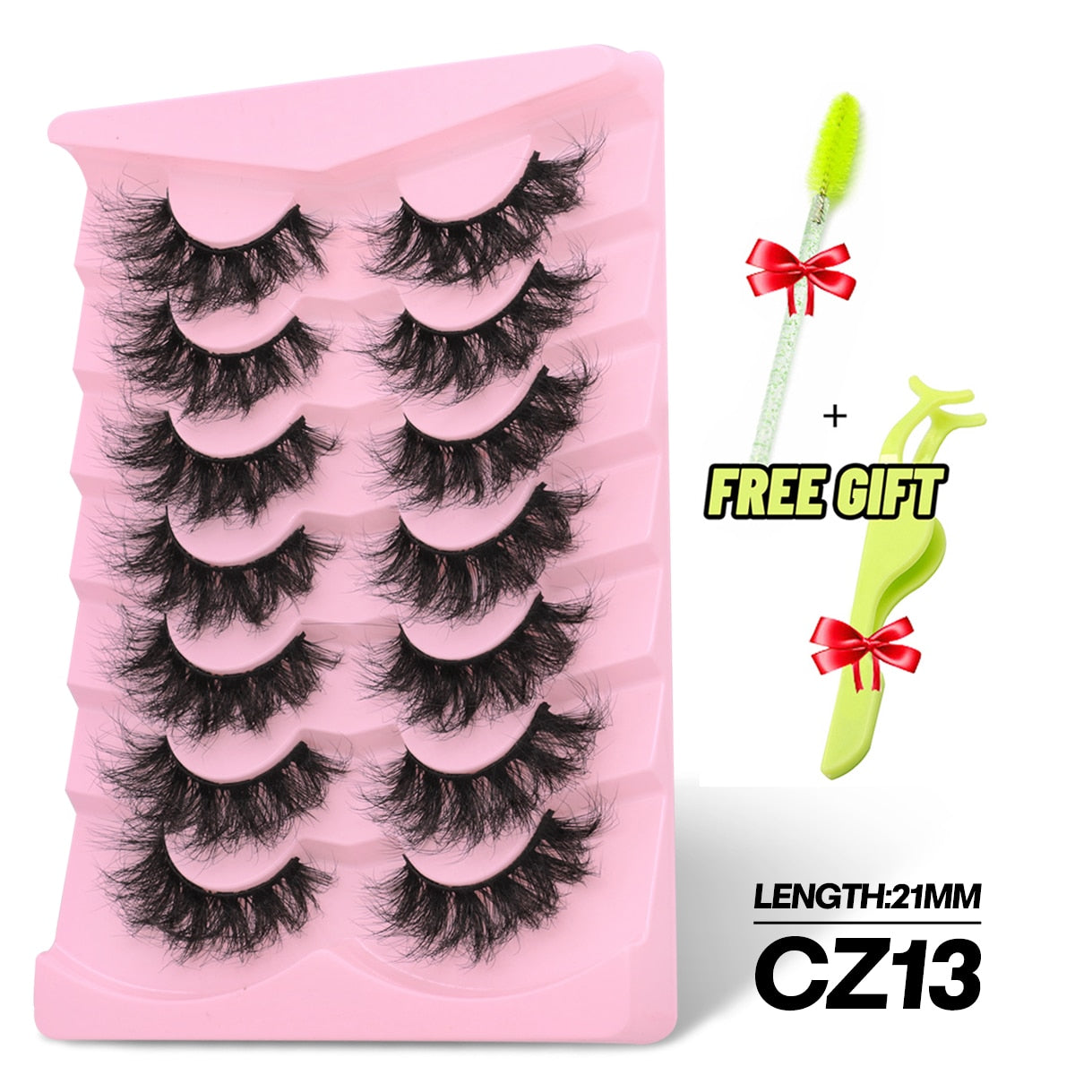 5/7 Pairs Eyelashes Long Lasting Fluffy Wispy Natural Mink Lashes Dramatic Volume lashes Extension Thick Long