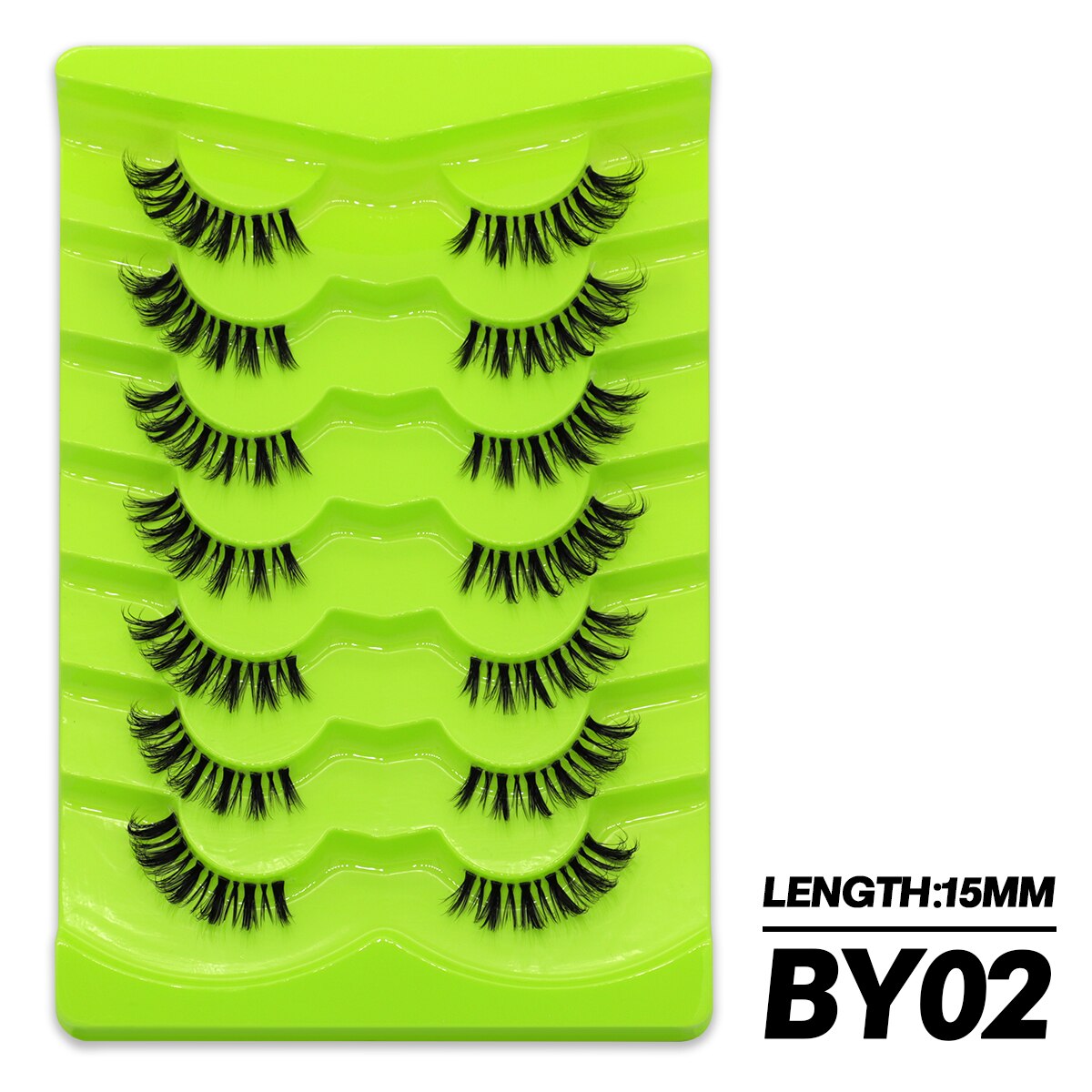 5/7 Pairs Cat Eye Lashes Faux Mink Eyelashes Winged End Eye Elongated Eyelashes Fake Lashes Fluffy long Full Strip