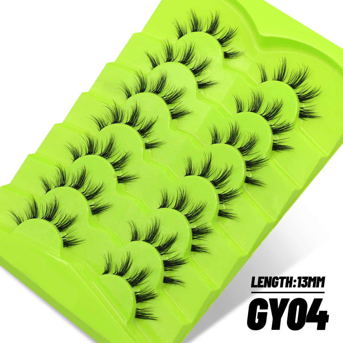 Manga Lashes 5/7 pairs Eyelashes 3D Natural False Lashes Fluffy Soft Cross Wispy Natural Eyelash Extension