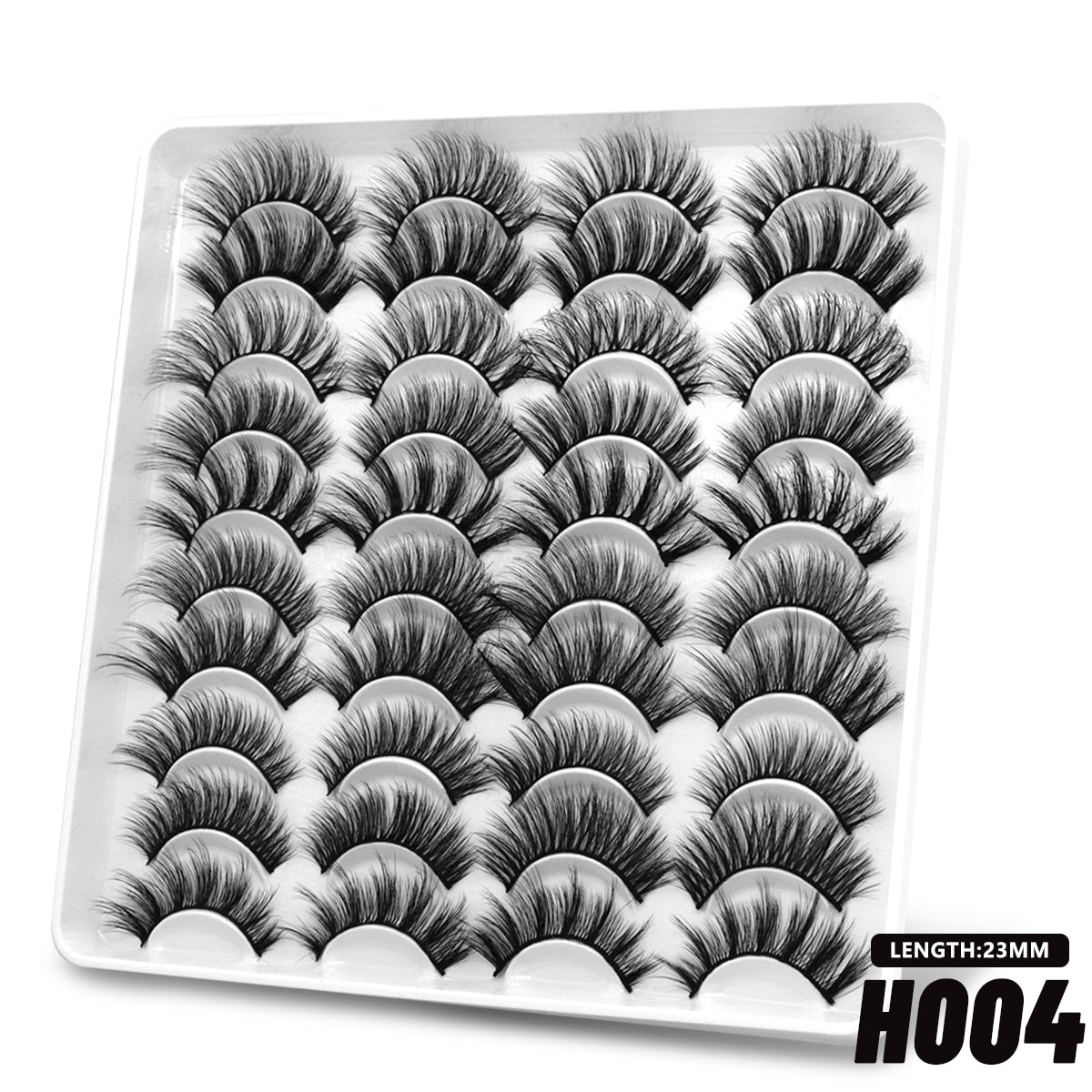 Russian Strip Lashes 5/10/20 Pairs Fluffy Mink Lashes 3D False Eyelashes Russian Eyelashes D Curl Fake Eyelashes