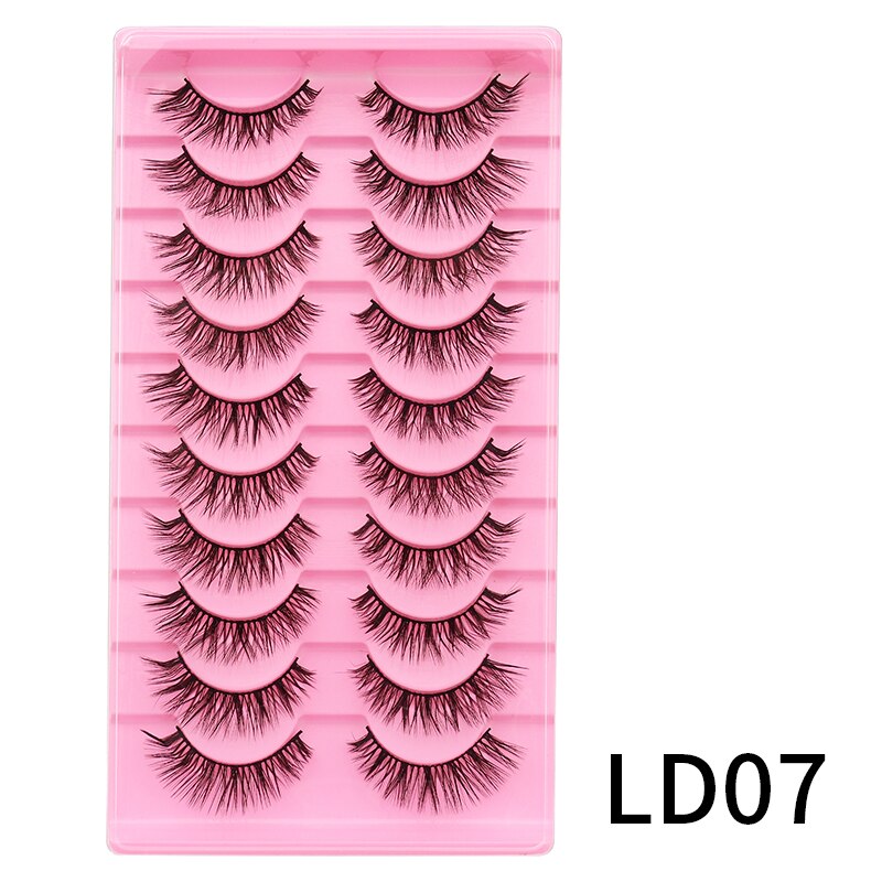 Lash L Warp Full Strip Eyelashes Korean Beauty Manga Lashes Fluffy