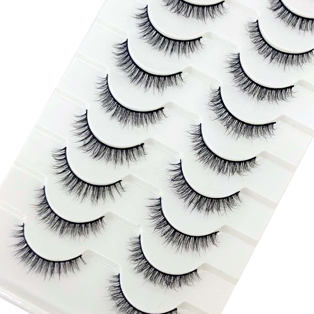 10pairs eyelashes soft fluffy lashes false eyelashes dramatic 3d mink lashes lash extension 3d cilios faux cils