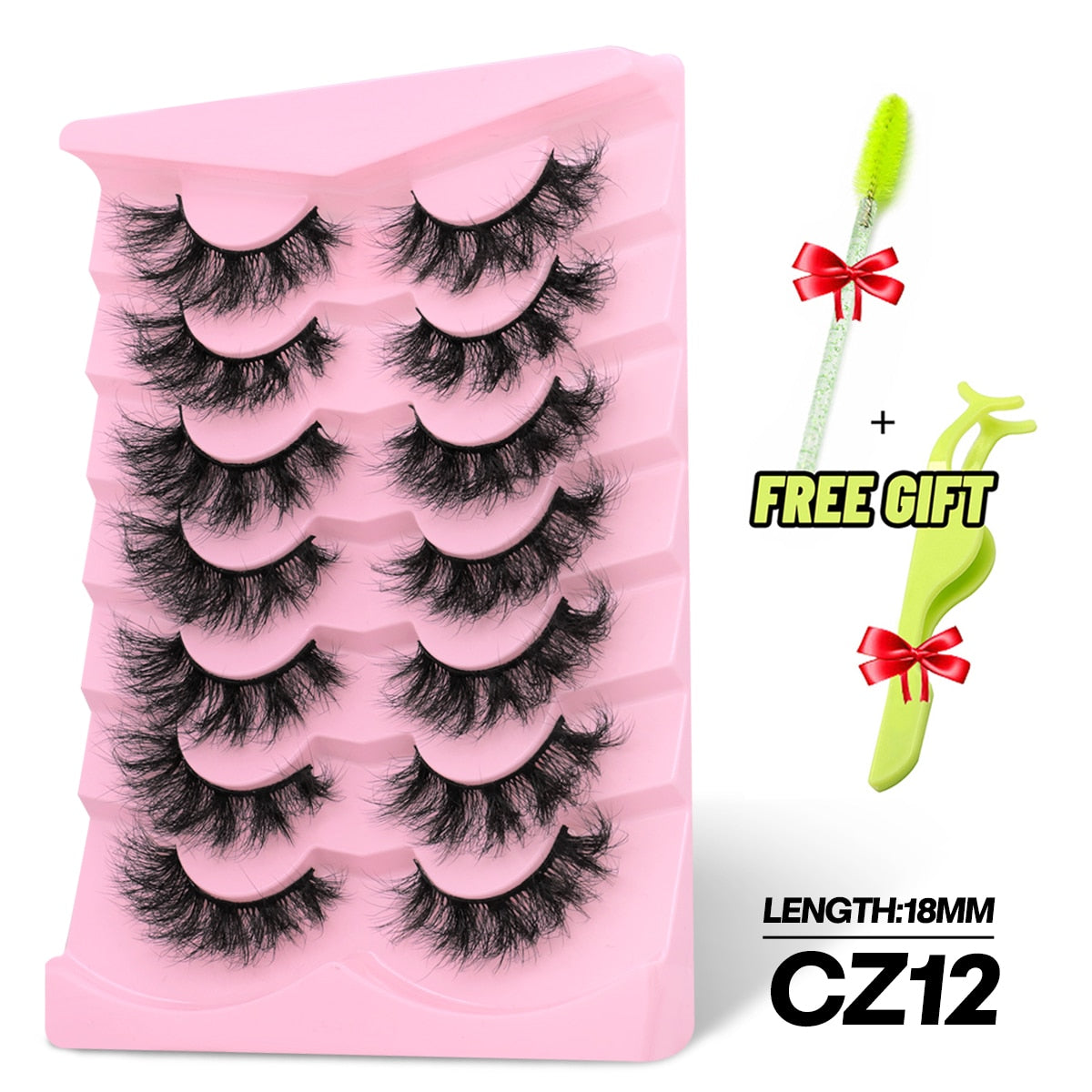 5/7 Pairs Eyelashes Long Lasting Fluffy Wispy Natural Mink Lashes Dramatic Volume lashes Extension Thick Long