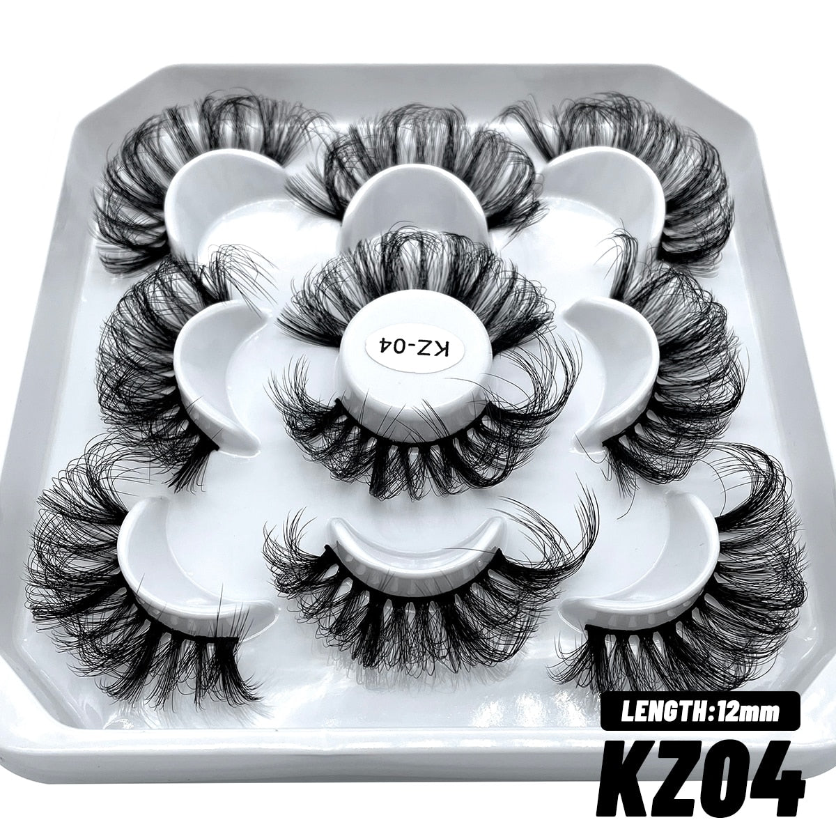 5/10 pairs 3D Faux Mink Eyelashes Long Lasting Fluffy Mink Lashes Dramatic Volume Lashes Extension Thick Long