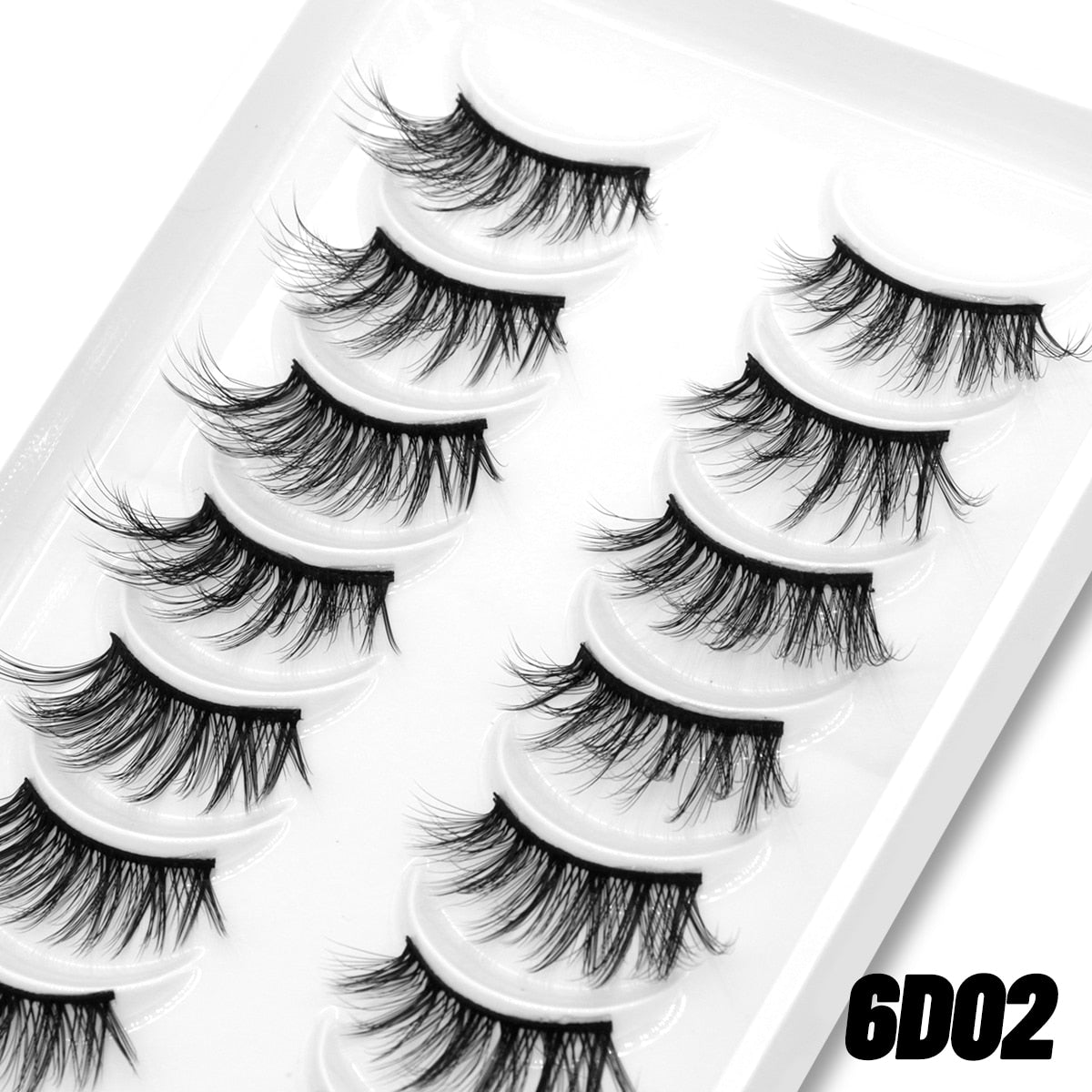 10pairs Clear Band Eye Lashes Mink Eyelashes Crisscross Transparent Band False Eyelashes Natural False Lashes