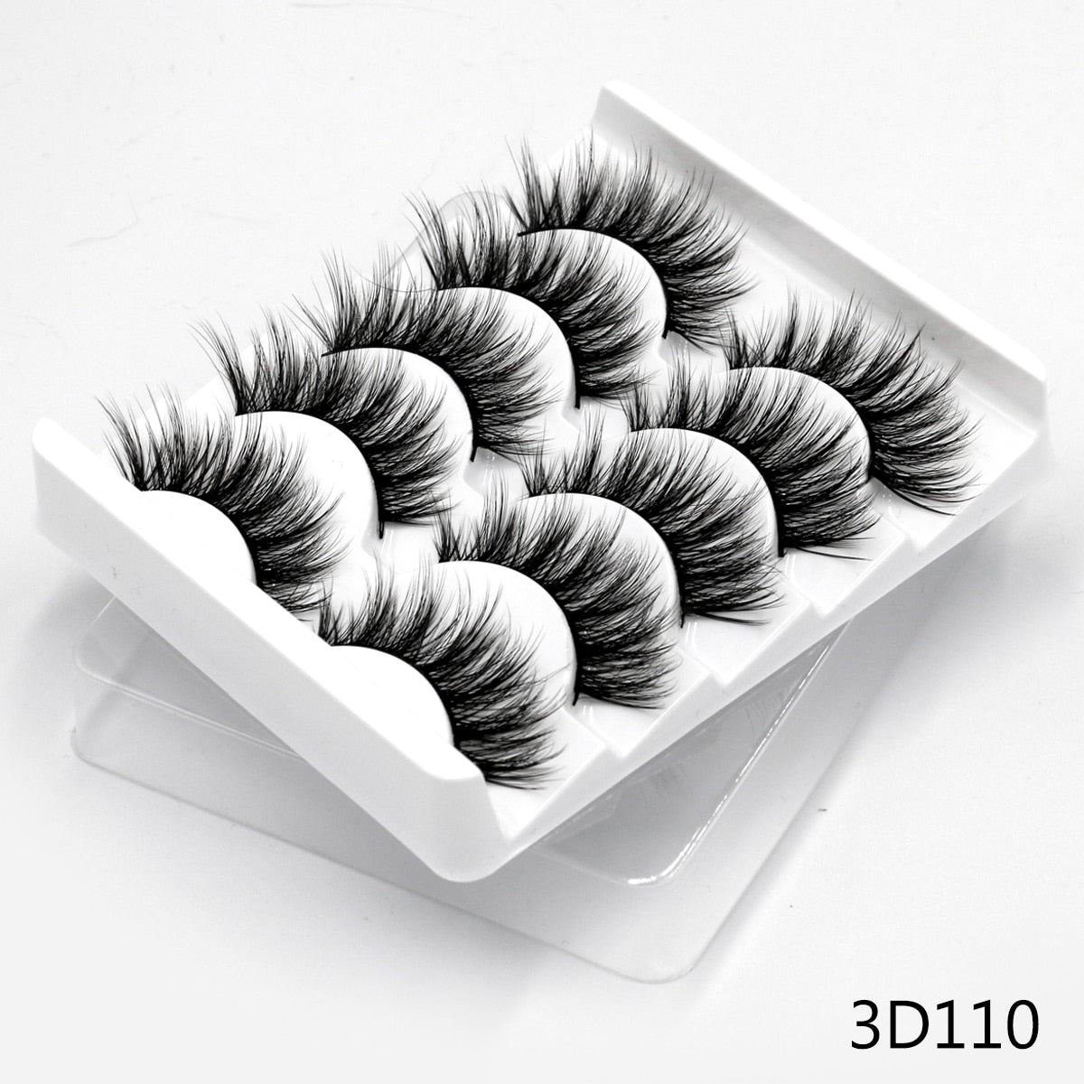 Manga Lashes 5/7 pairs Eyelashes 3D Natural False Lashes Fluffy Soft Cross Wispy Natural Eyelash Extension