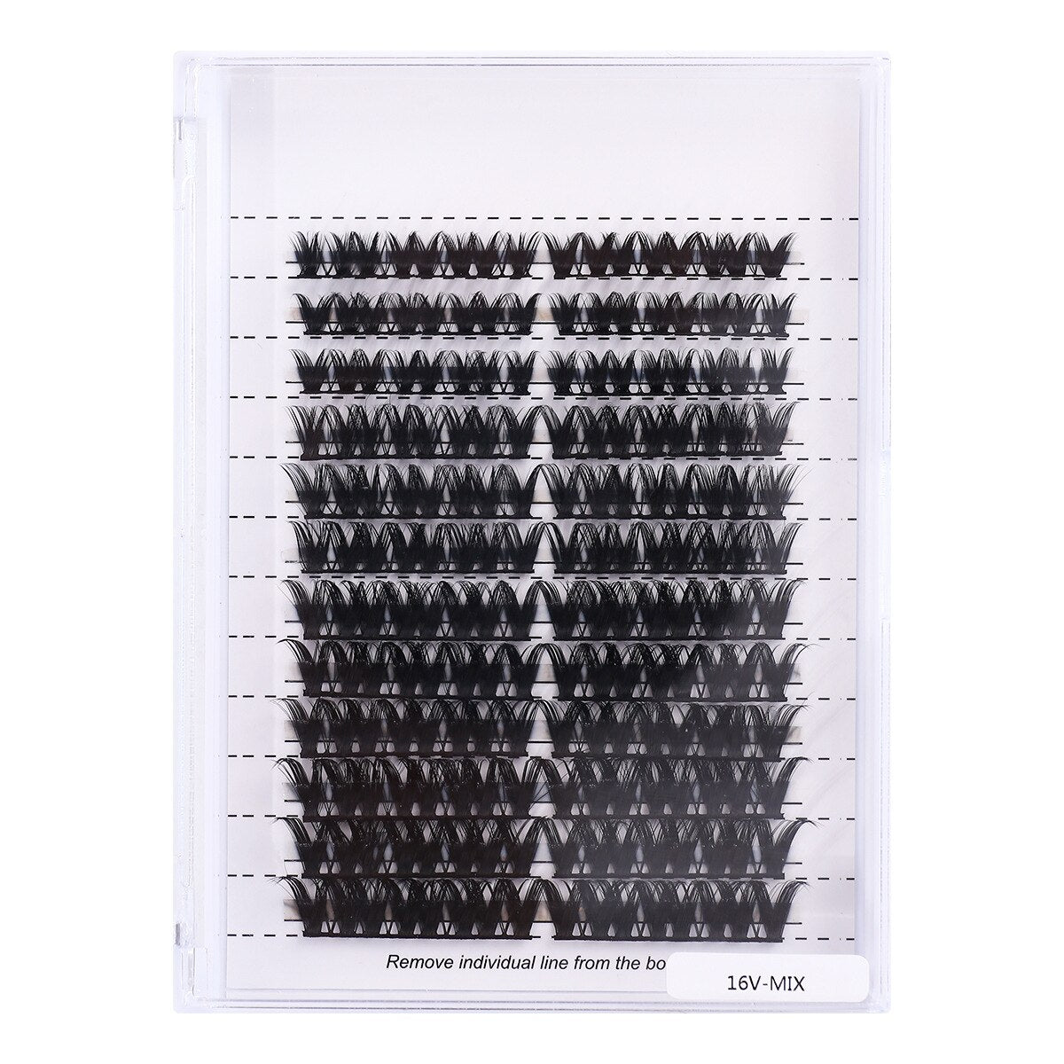 Big capacity Natural Soft Segmented False Bundles Eyelashes DIY Individual Clusters Lash Extensions Faux Mink Fake Lashes