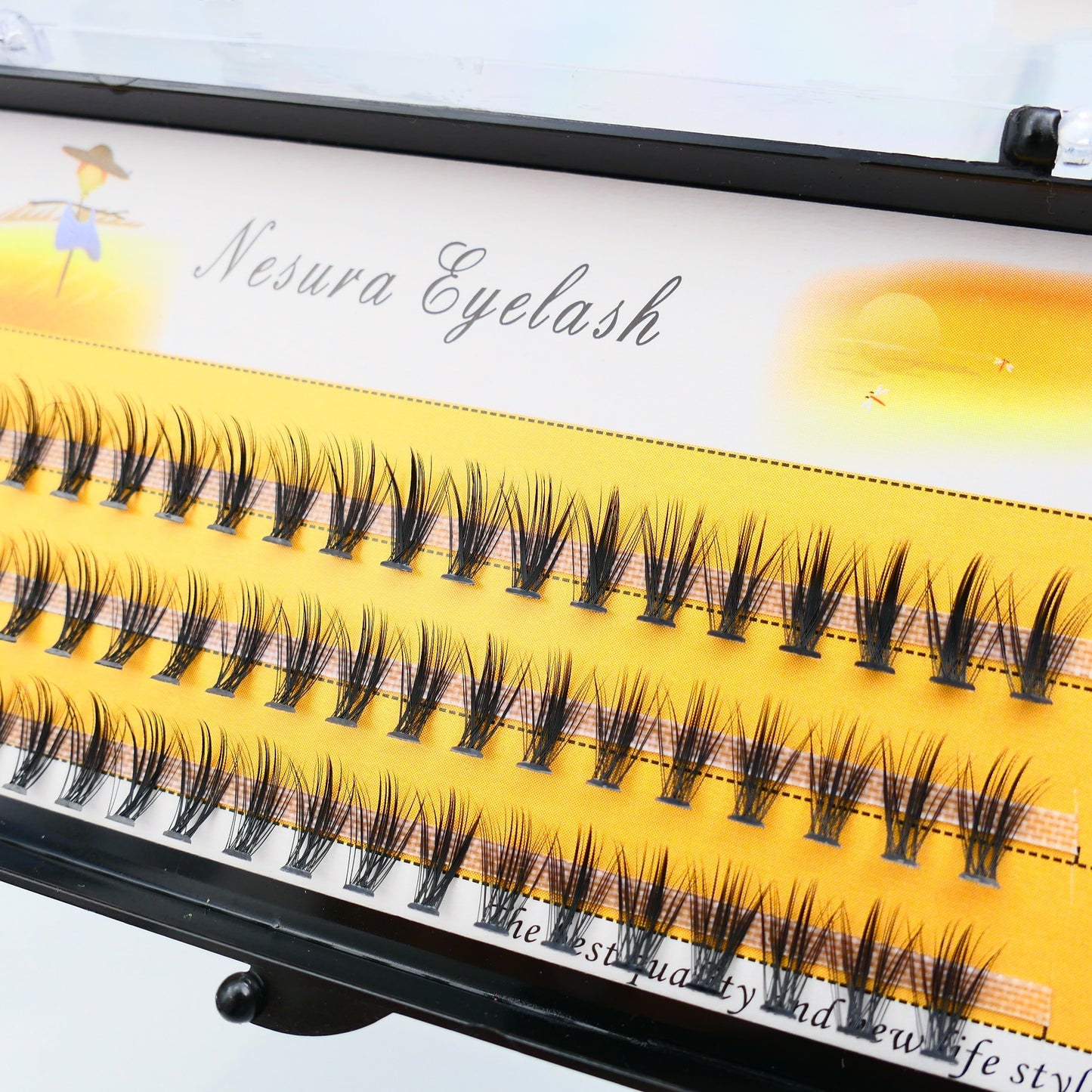 Individual Eyelash Extensions 60 Bundles/Box 0.07mm Natural Style Handmade Lash Bund Multiple Length Russian Volume
