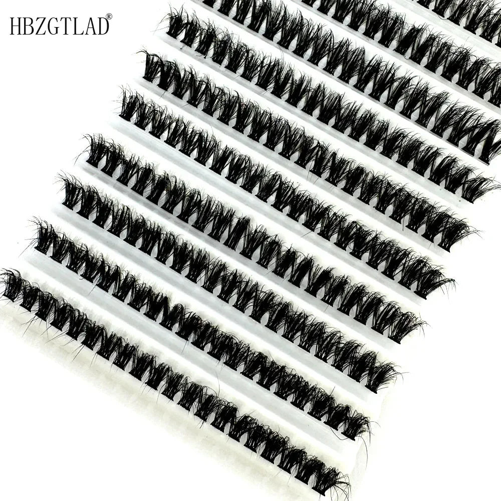3D Fluffy Mink Eyelashes 200Bundles Natural Eyelash extension 3D Russia Individual Eyelash Cluster Lashes Cilia