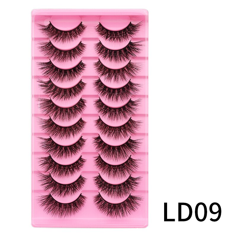 Lash L Warp Full Strip Eyelashes Korean Beauty Manga Lashes Fluffy