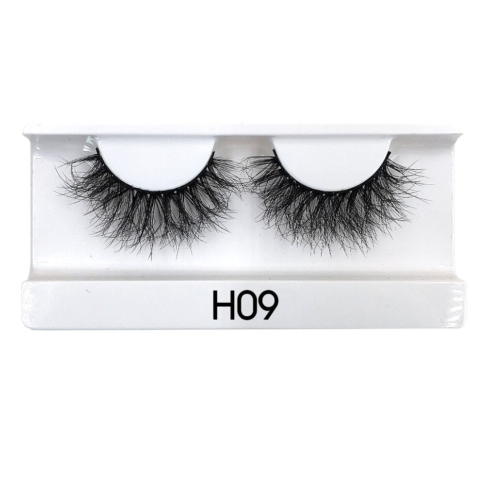 5 Pairs Fluffy DD Curl Mink Lashes Natural 3D Russian Strip Lashes Extension 5D Thick Fake Eyelashes