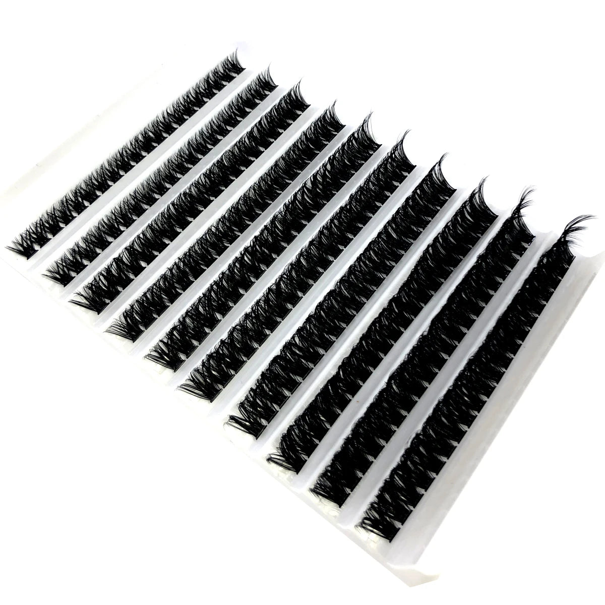 200 Clusters MIx DIY Eyelashes 60D/80D Premade Fan Lash Extension Individual Mink Cluster Heat Bonded Lashes Soft