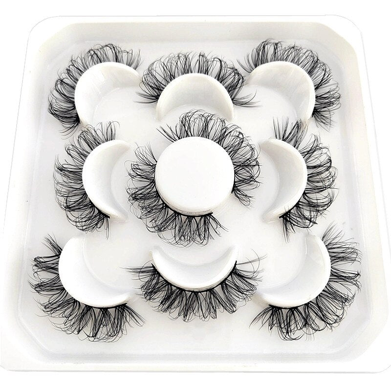 Lashes DD Curl 10-23mm Russian volumes Mink Lashes 3D Mink Eyelashes Lashes Reusable Fluffy False Lashes extensions
