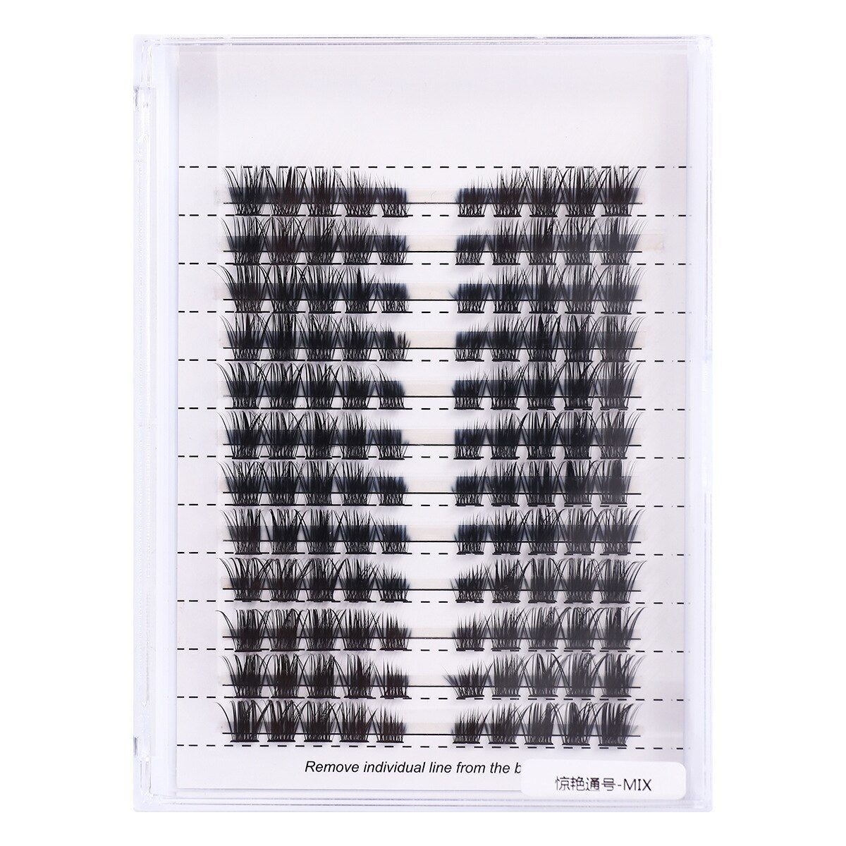 Big capacity Natural Soft Segmented False Bundles Eyelashes DIY Individual Clusters Lash Extensions Faux Mink Fake Lashes