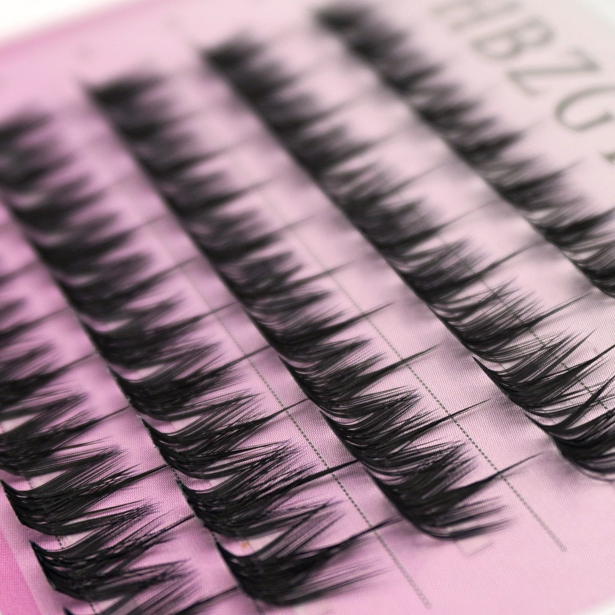 L curl L curves DIY Clusters Eyelash Extension Mix Dovetail Individual Lashes Natural Segmented Eyelash Bundles