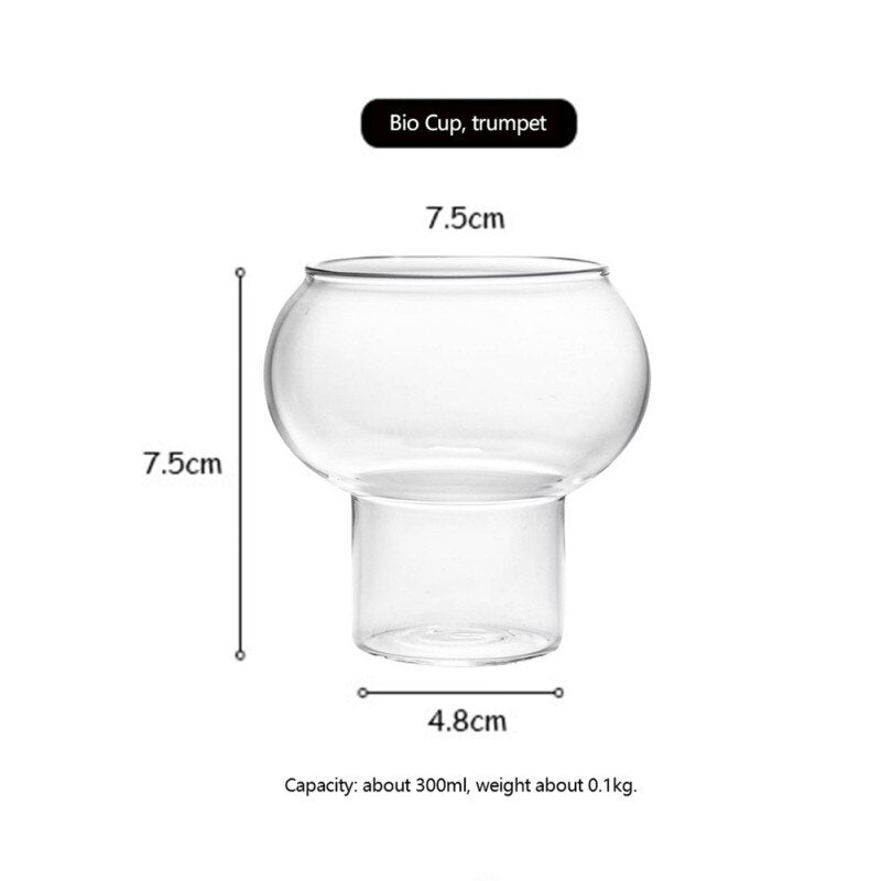 Water Bottle Wave Shape Glass Cup Heat-resistant Beer Drinkware Tea Mug Coffee Juice Milk Tea Home Drinkware