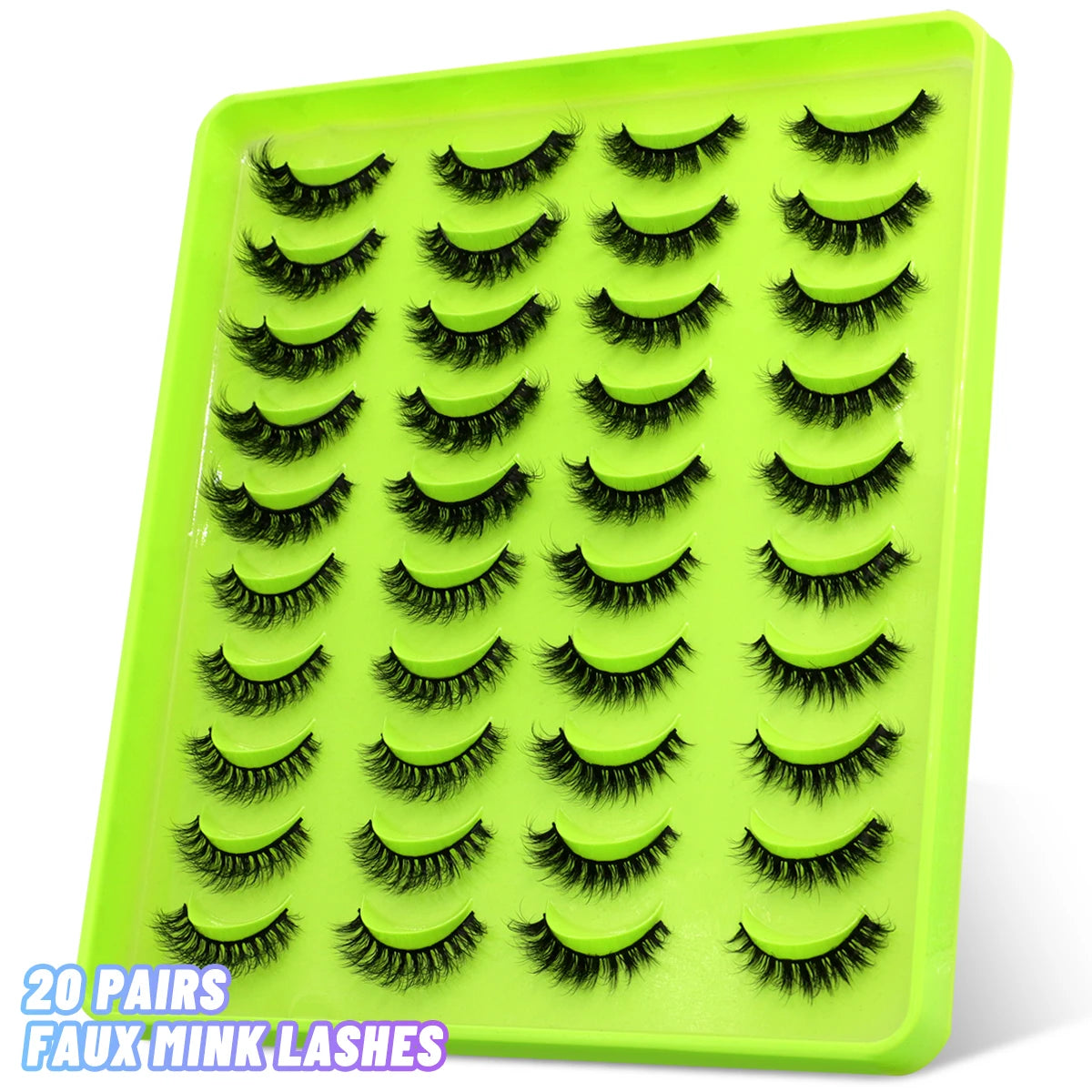 5/10/20 pairs 3D Faux Mink Lashes Fluffy False Eyelashes Dramatic Volume Lashes Eyelash Extension