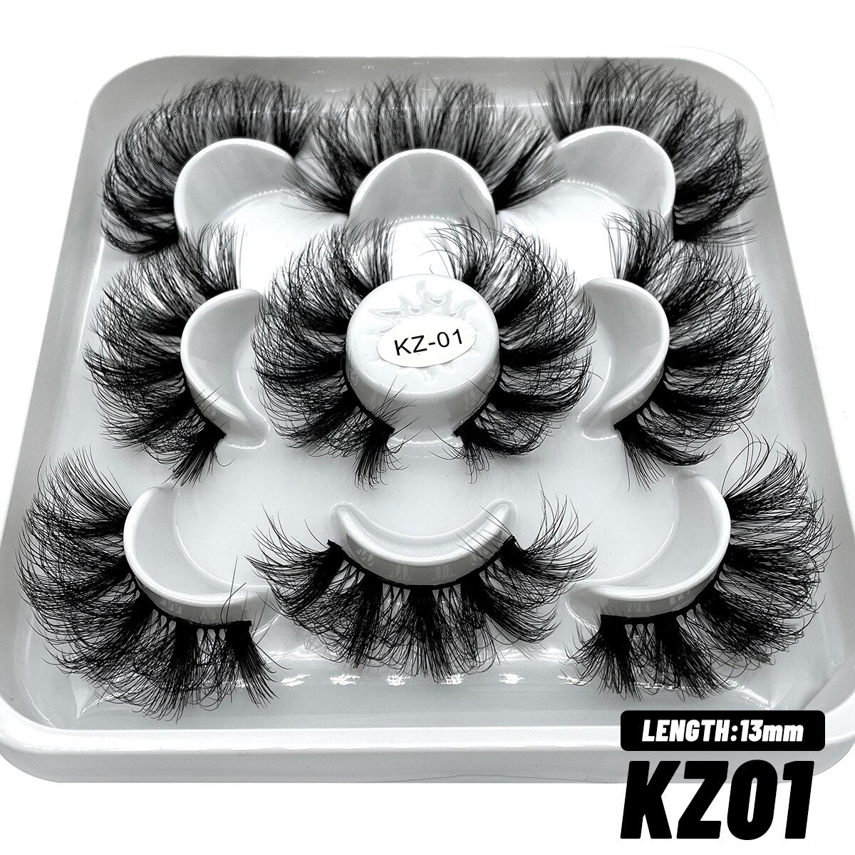 5/10 pairs 3D Faux Mink Eyelashes Long Lasting Fluffy Mink Lashes Dramatic Volume Lashes Extension Thick Long