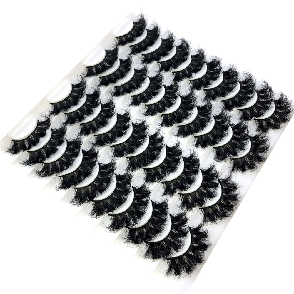 10 Pairs Natural False Eyelashes Fake Lashes Long Makeup 3d Mink Lashes Extension Eyelash Mink Eyelashes