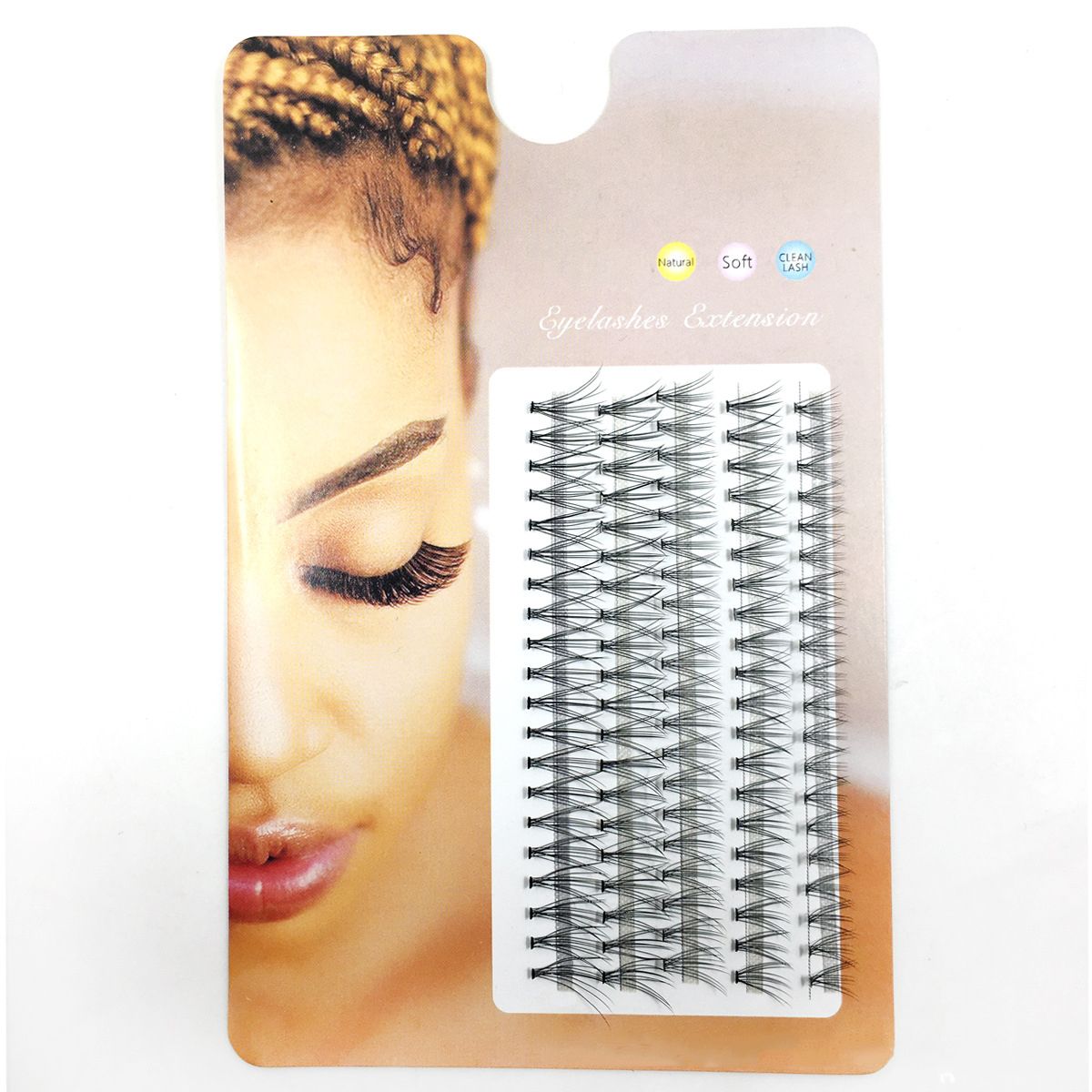 5Rows Individual Lashes Natural Soft Thick Cluster False Eyelashes 10D/20D/30D/40D Mink Volume Eyelashes Extension