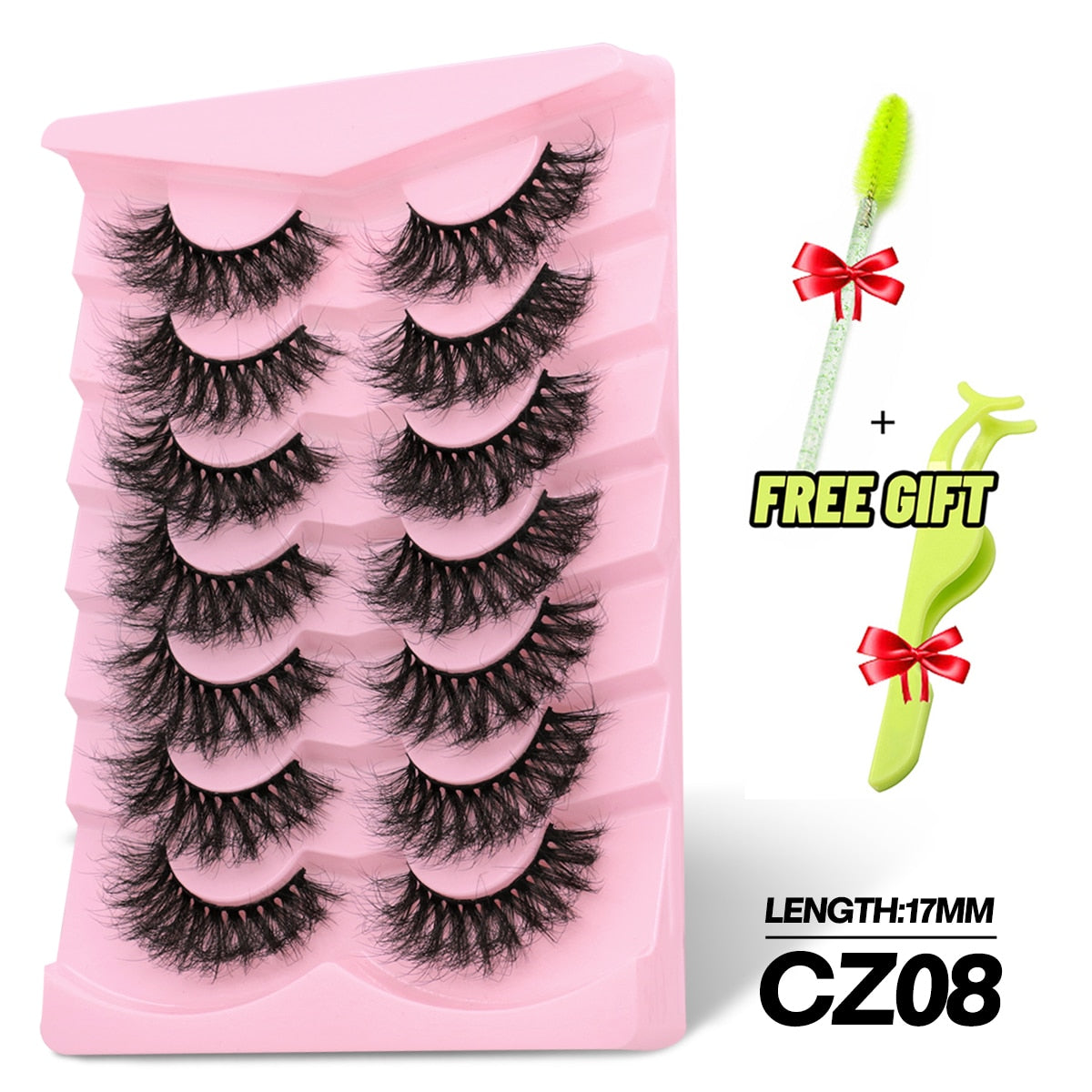 5/7 Pairs Eyelashes Long Lasting Fluffy Wispy Natural Mink Lashes Dramatic Volume lashes Extension Thick Long
