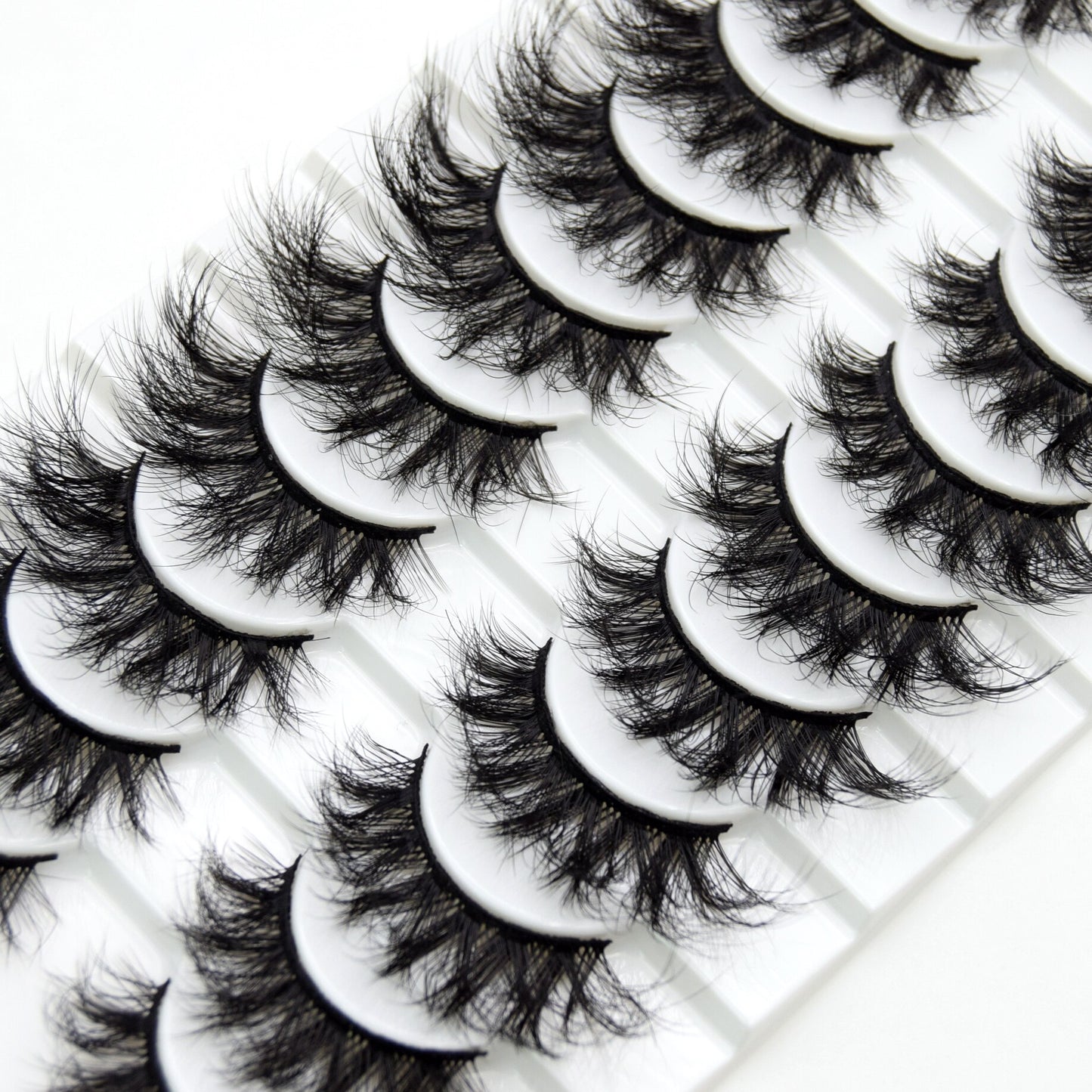 3/5/10pairs Faux Mink Eyelashes Thick Long False Eyelash Dramatic 3D Fake Eyelashes Fluffy Lash