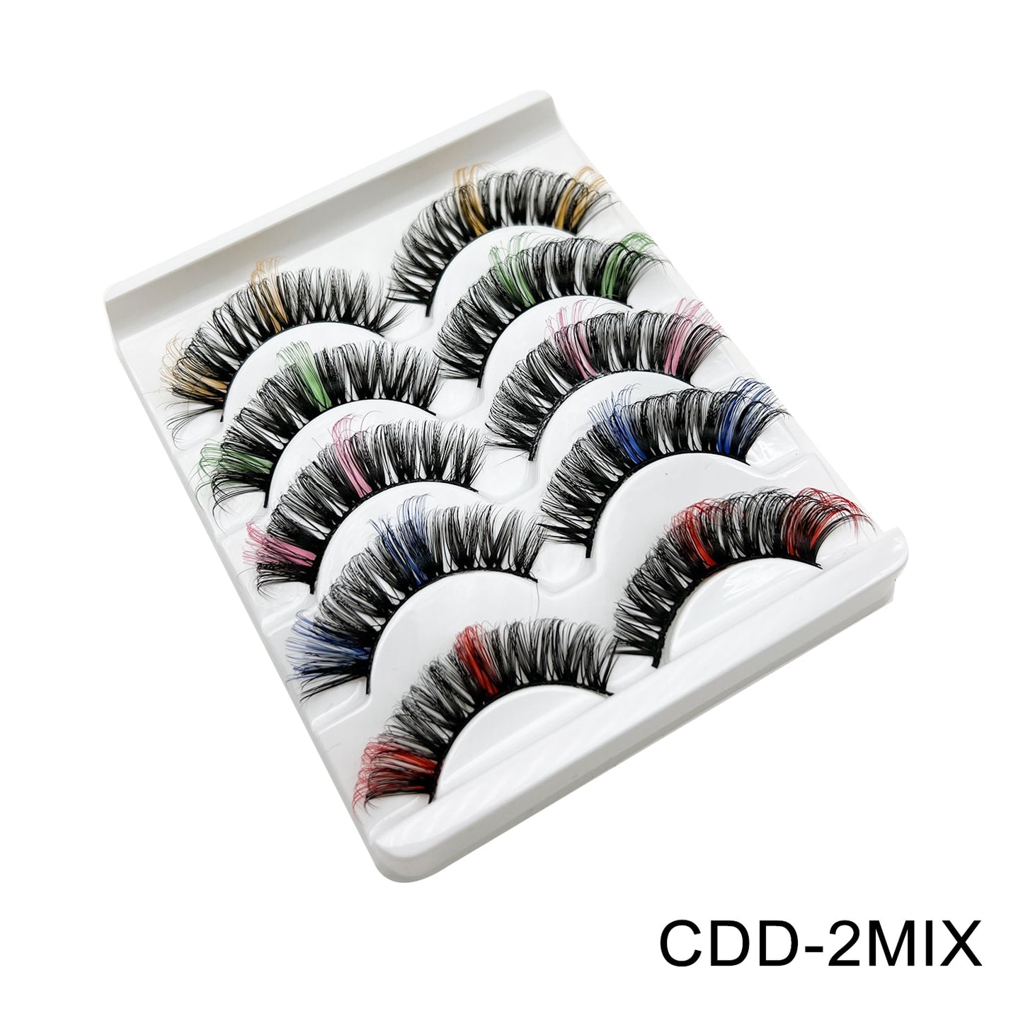 Colored Lash DD Natural Long Colorful Eyelashes Volume lashes Extension Thick Eye Shadow