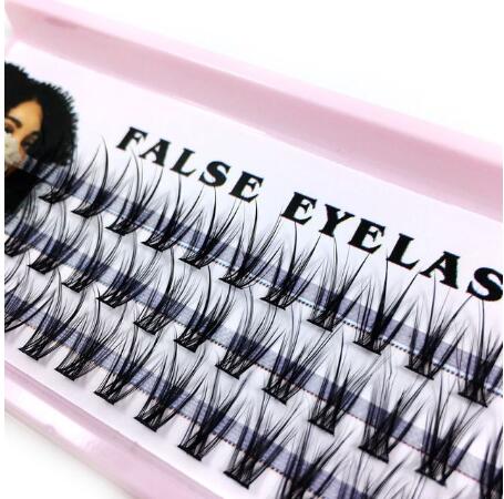 Manga Eyelashes Thick Little Devil False Eyelashes Single Cluster Segmented Natural Simulation Eyelashes Extension