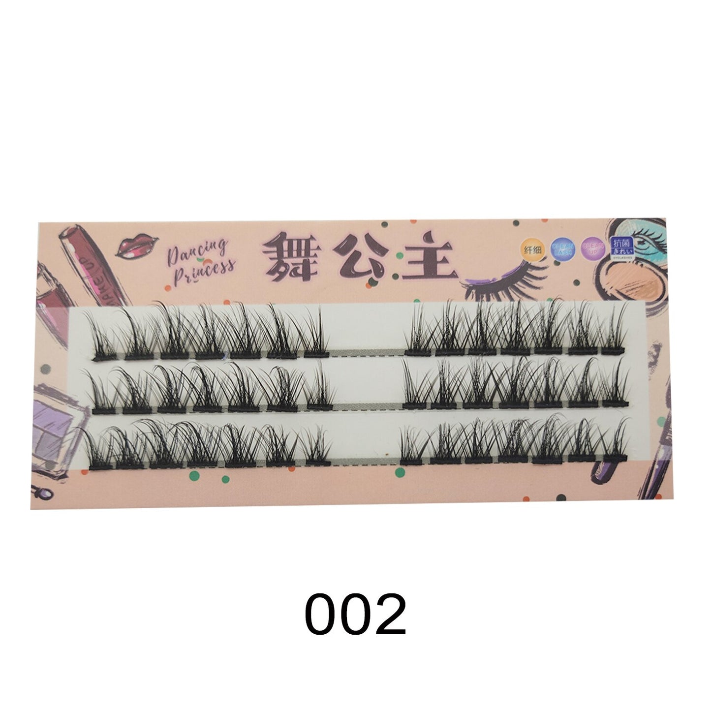 Manga Natural Lashes False Eyelashes Cos Handmade Devil Big Eyes Cluster False Lashes Eyelashes Extension