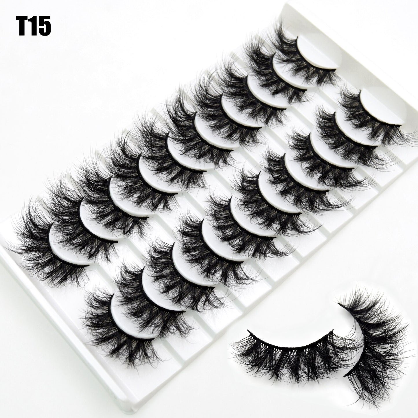 3/10 Pair Eyelashes 3D Faux Mink Lashes Wispy Natural Long False Eyelashes Wholesale Mink Lashes Reusable LasheS