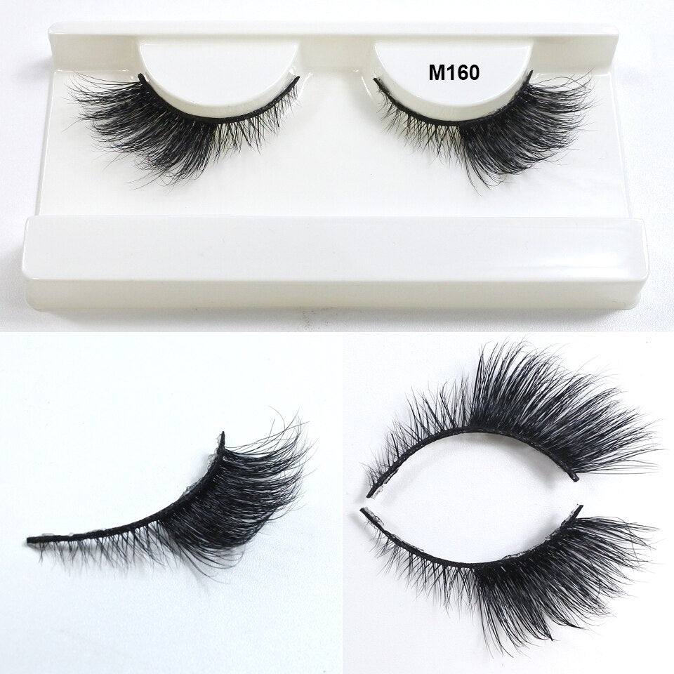Winged Cat Eye Mink Lashes Handmade Wispy Natural 3D Eye Lashes