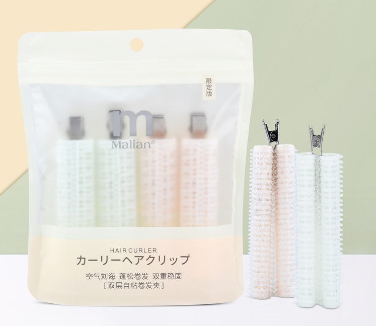 Double pure and fresh colour layers self adhesive hair roller clipper