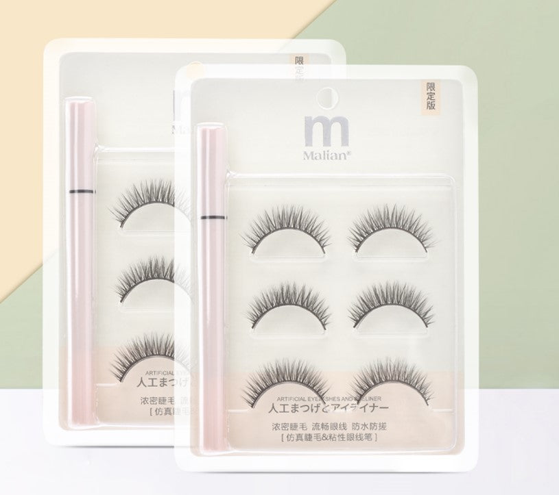 Beautiful faux fiber eyelashes set