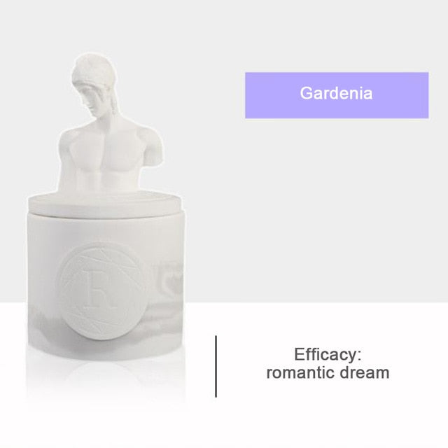 Scented Candle Household Decorative Unique Statue Scented Jar Candle Gift, 12.5 oz