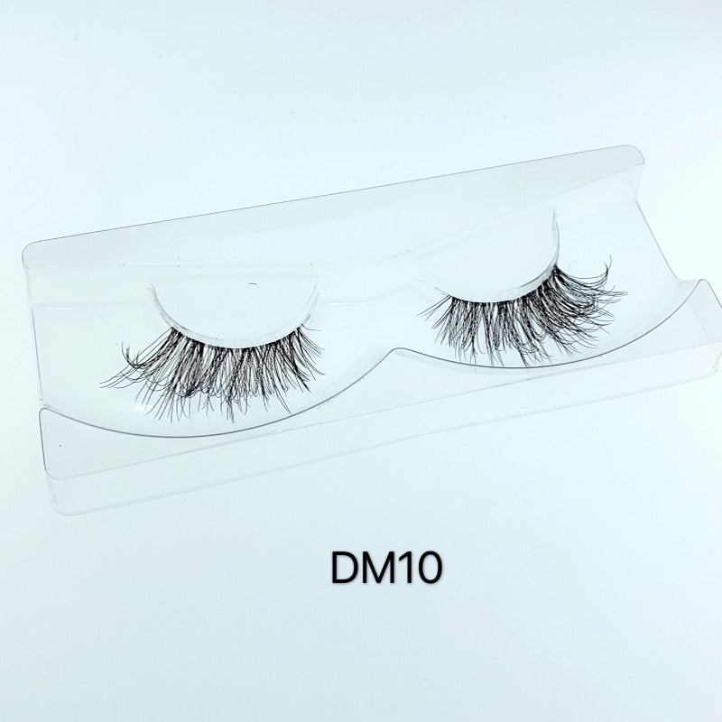 Mink Lashes 100% Hand Made 3D Mink Lashes Transparent Band Eyelashes Cilios Natural Long Fake Eyelashes Clear Band False Eyelash