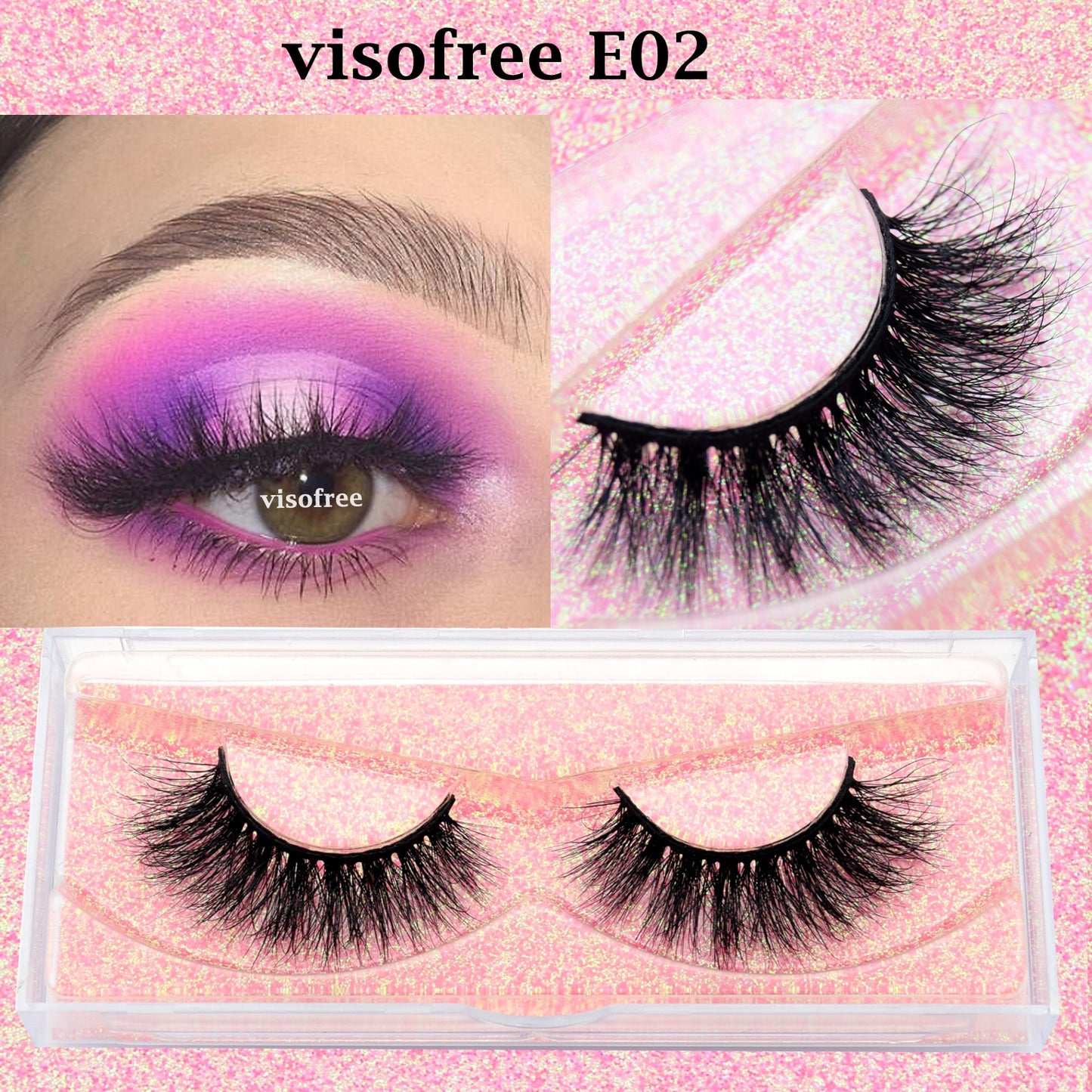 3D Mink Lashes natural handmade volume soft long eyelash extension